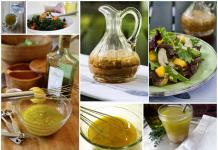 Delicious salad dressings: with milk, with mustard, instead of mayonnaise, with peas